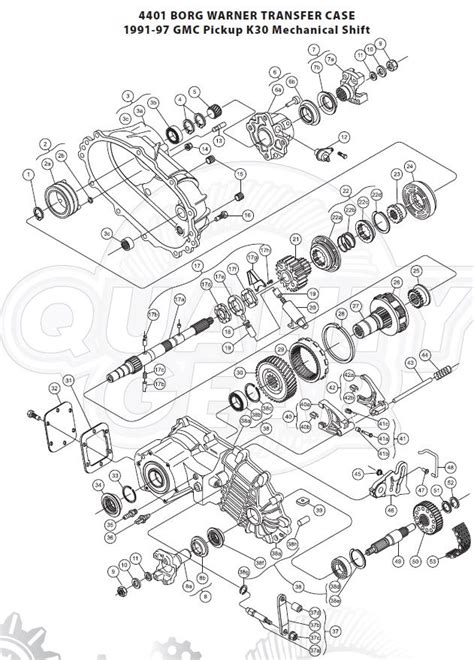 borg warner bw4401 parts list.